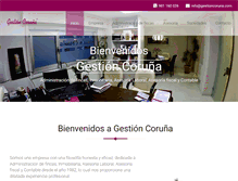 Tablet Screenshot of gestioncoruna.com